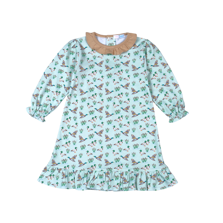 MLK-340 Mallard Ducks Pima Dress
