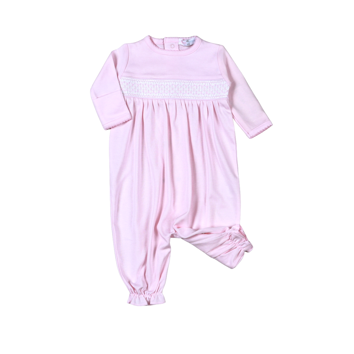 PPP-111 Pink   Pima Hand Smocked Converter