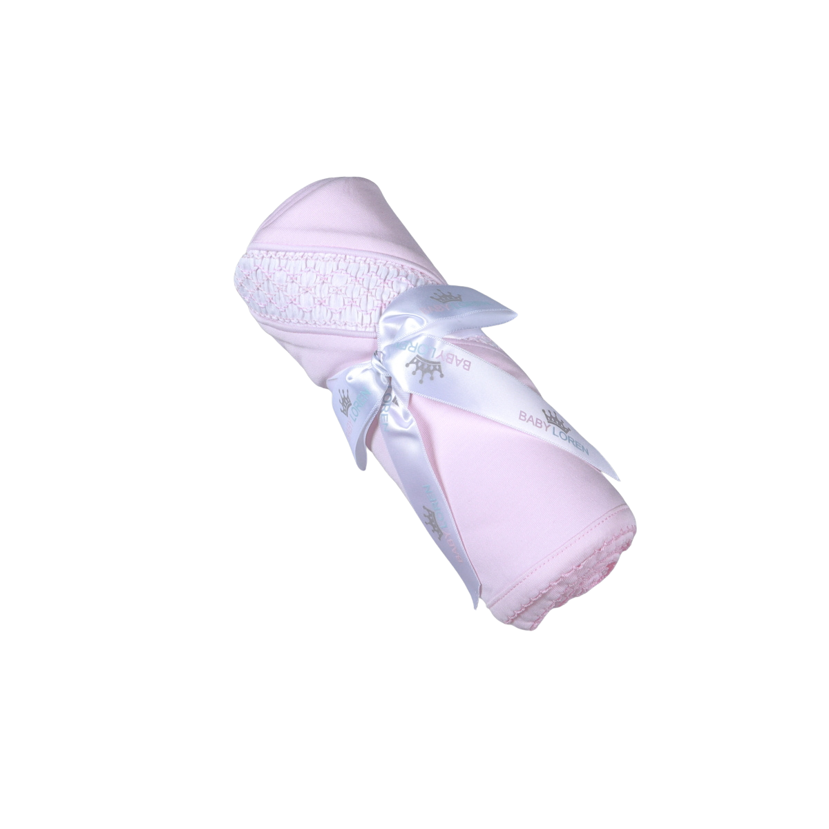 PPP-116 Pink   Pima Hand Smocked Blanket