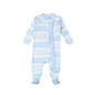 ALN-214 Alina Floral Pima Zipper Footie