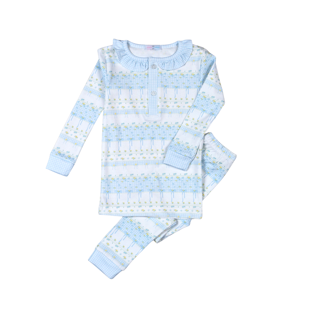 ALN-799 Alina Floral Pima Two Pcs Loungewear