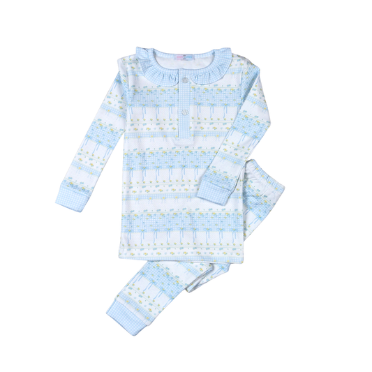 ALN-799 Alina Floral Pima Two Pcs Loungewear
