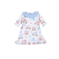 PCA-009 Princess and CastlesFloral Pima Doll Dress