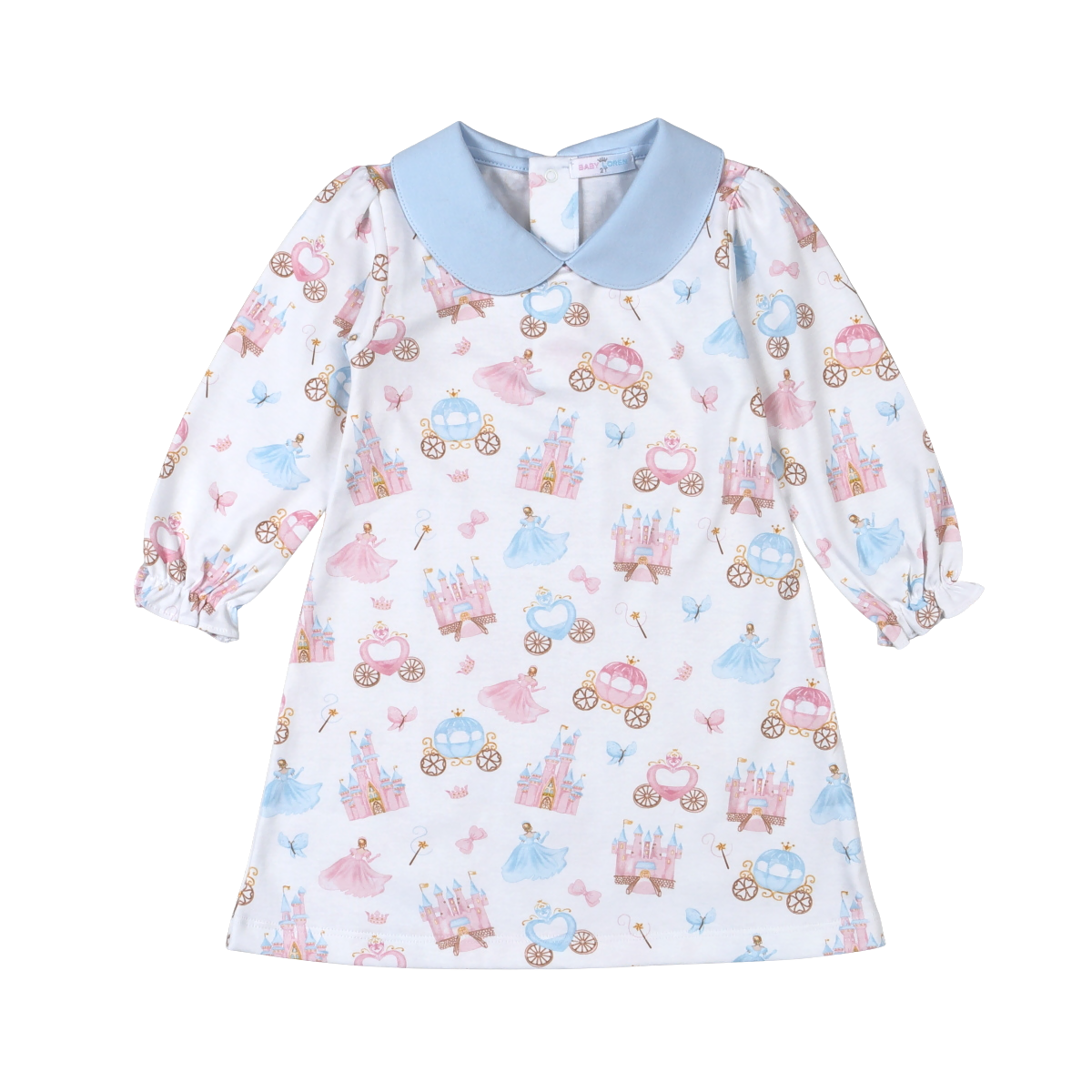 PCA-240 Princess and CastlesFloral Pima sPCAop collar Dress