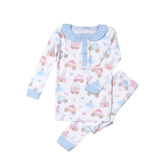 PCA-799 Princess and CastlesFloral Pima Two Pcs Loungewear