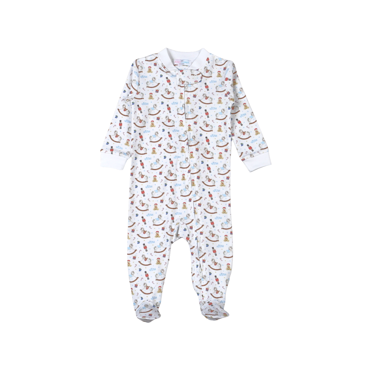 TNC-014 The Tiny Nutcracker Pima Zipper Footie