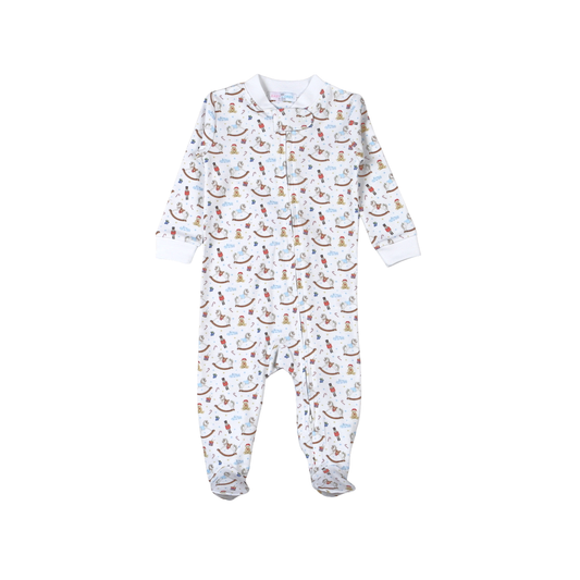 TNC-014 The Tiny Nutcracker Pima Zipper Footie