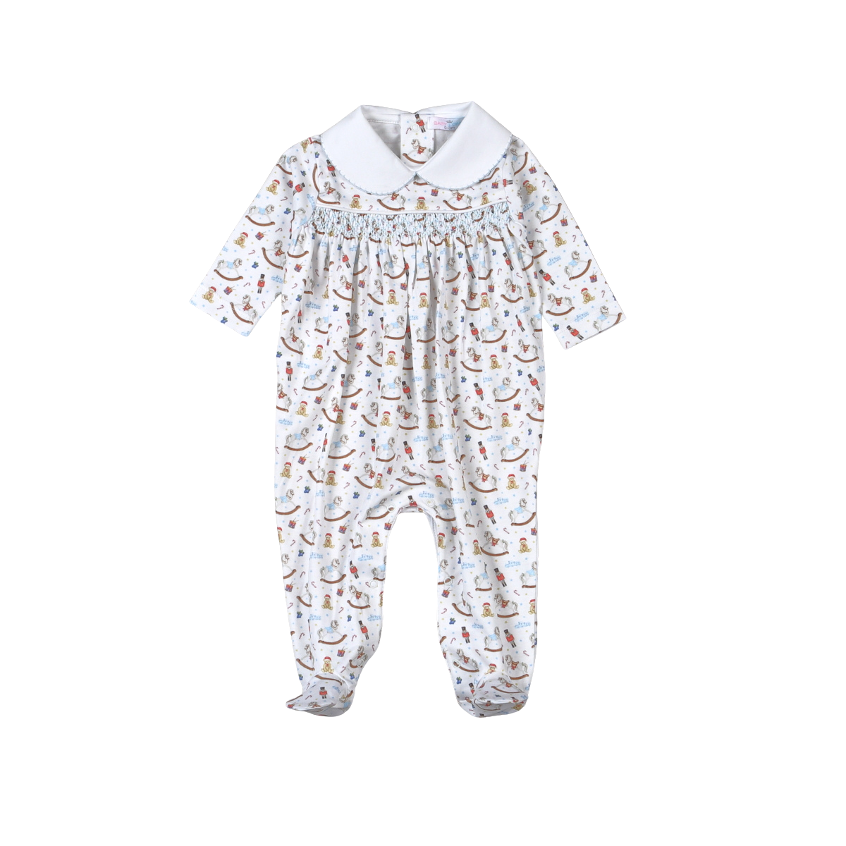 TNC-414 The Tiny Nutcracker Hand Smock  Footie
