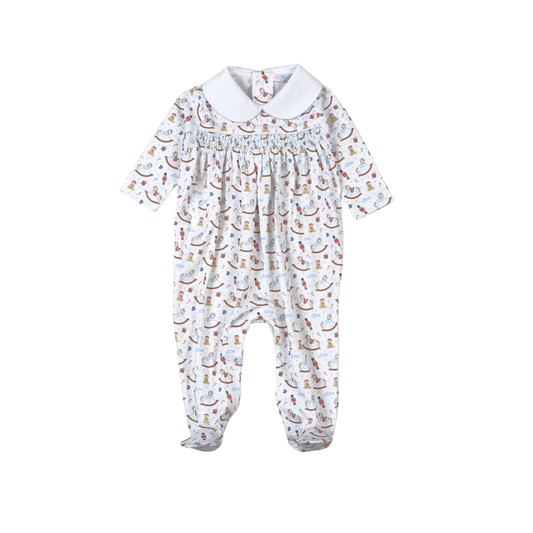 TNC-414 The Tiny Nutcracker Hand Smock  Footie