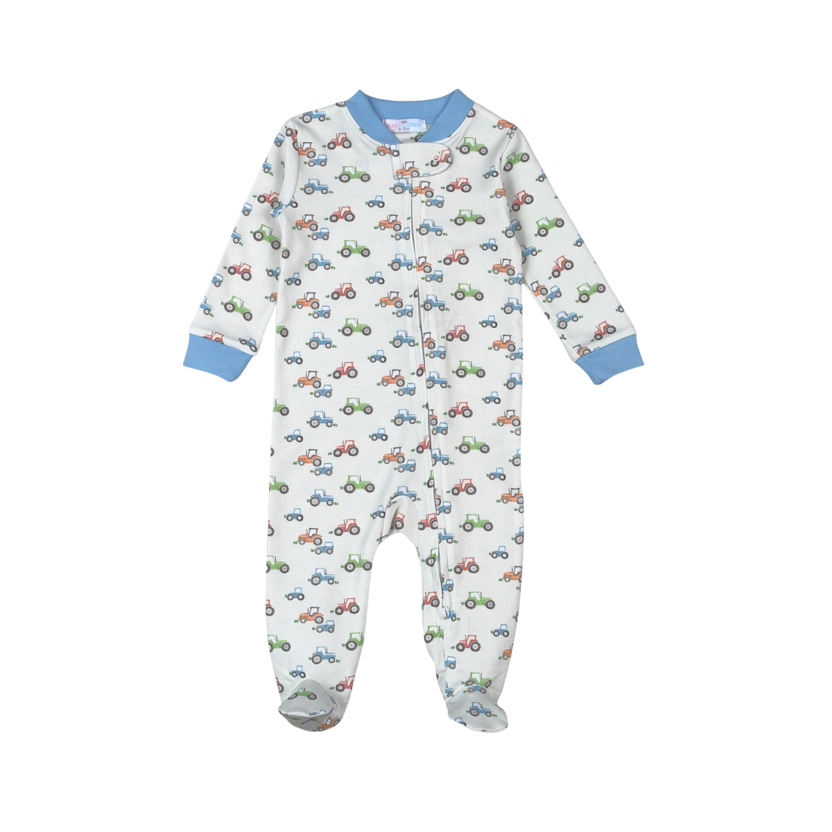 TTO-014 Tractors Pima Zipper Footie