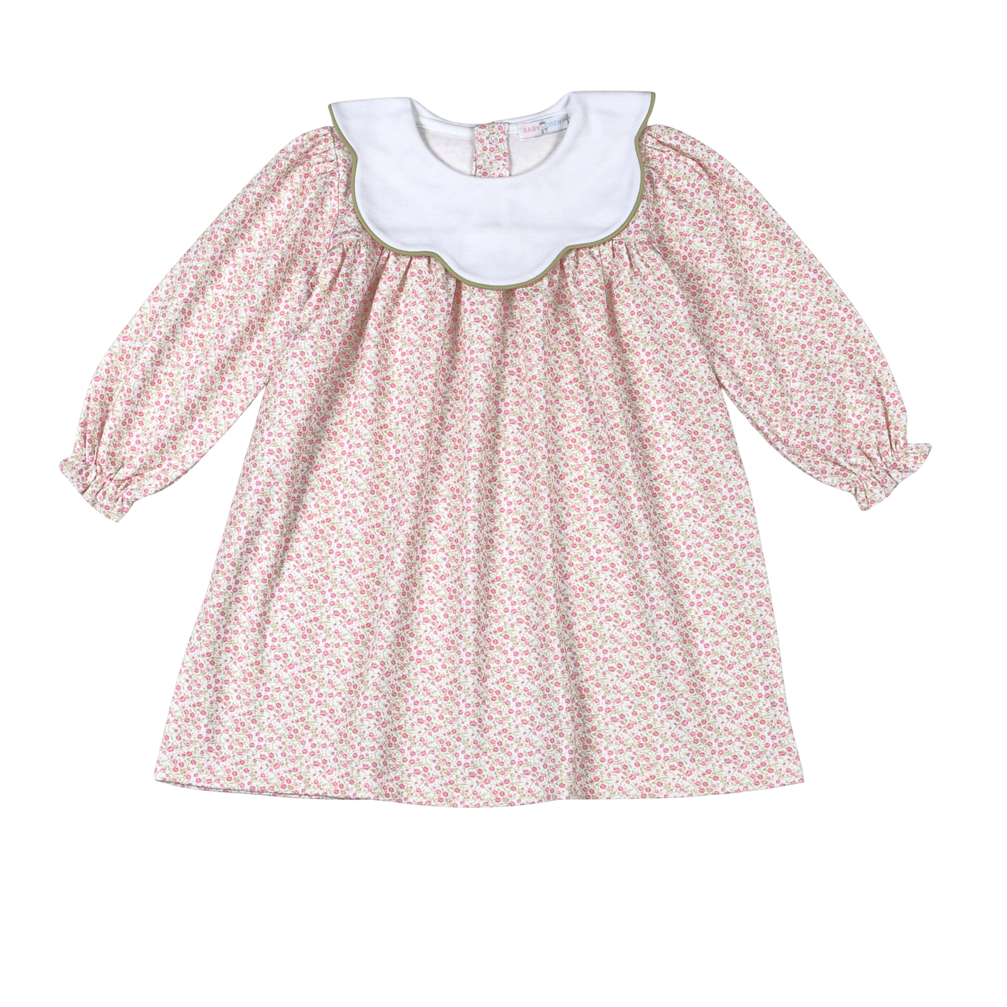 MEL-240 Melody Pima scalop collar Dress