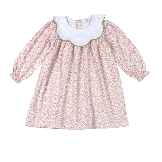 MEL-240 Melody Pima scalop collar Dress