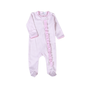 SAS-114 Pink Susie Pima Zipper Footie