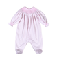 SAS-514 Pink Susie Hand Smock Bishop Footie