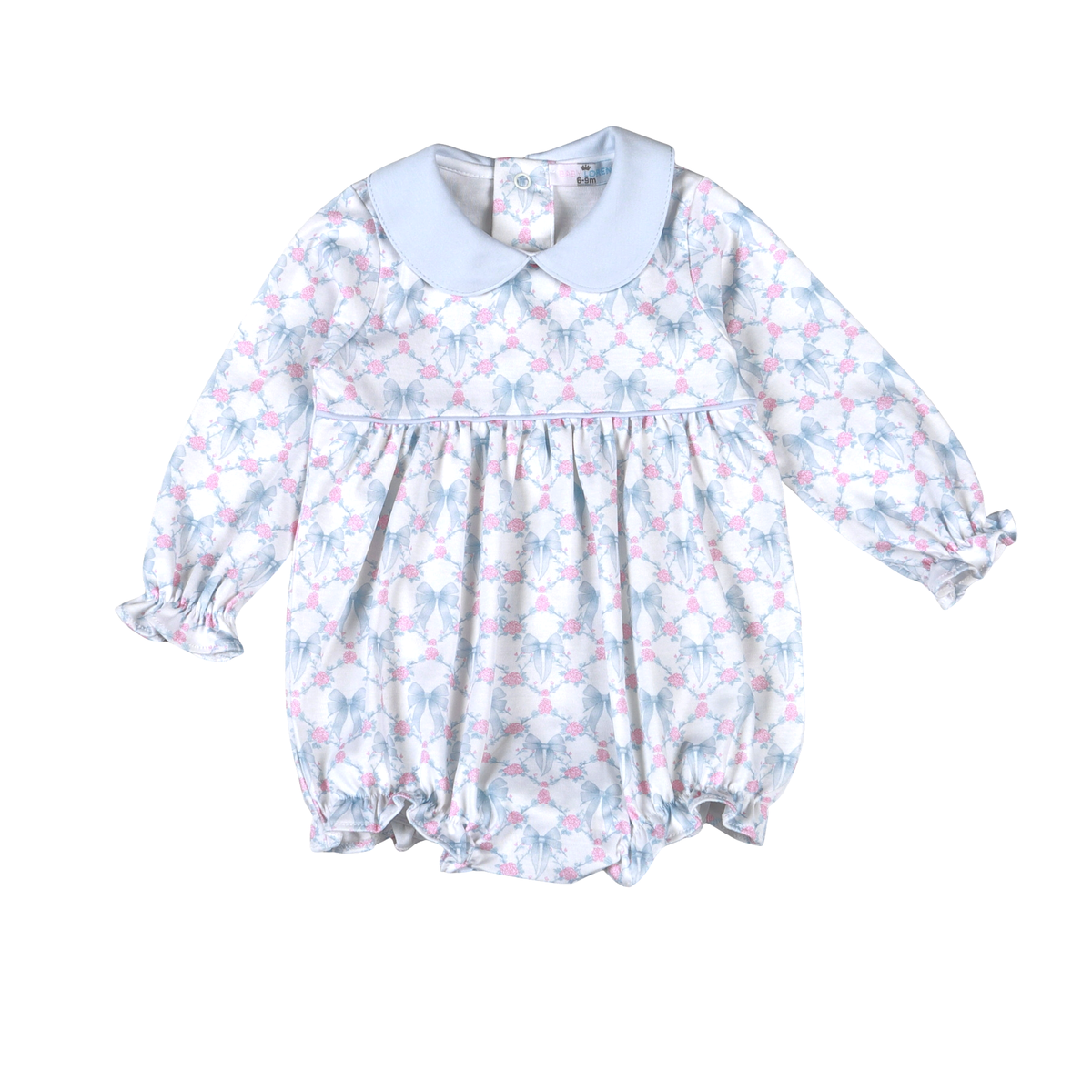 BCQ-230 Blue Coquettes  Pima scalop collar Bubble