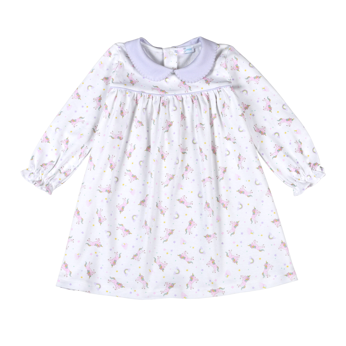 MCU-240 Magic Unicorns Pima scalop collar Dress
