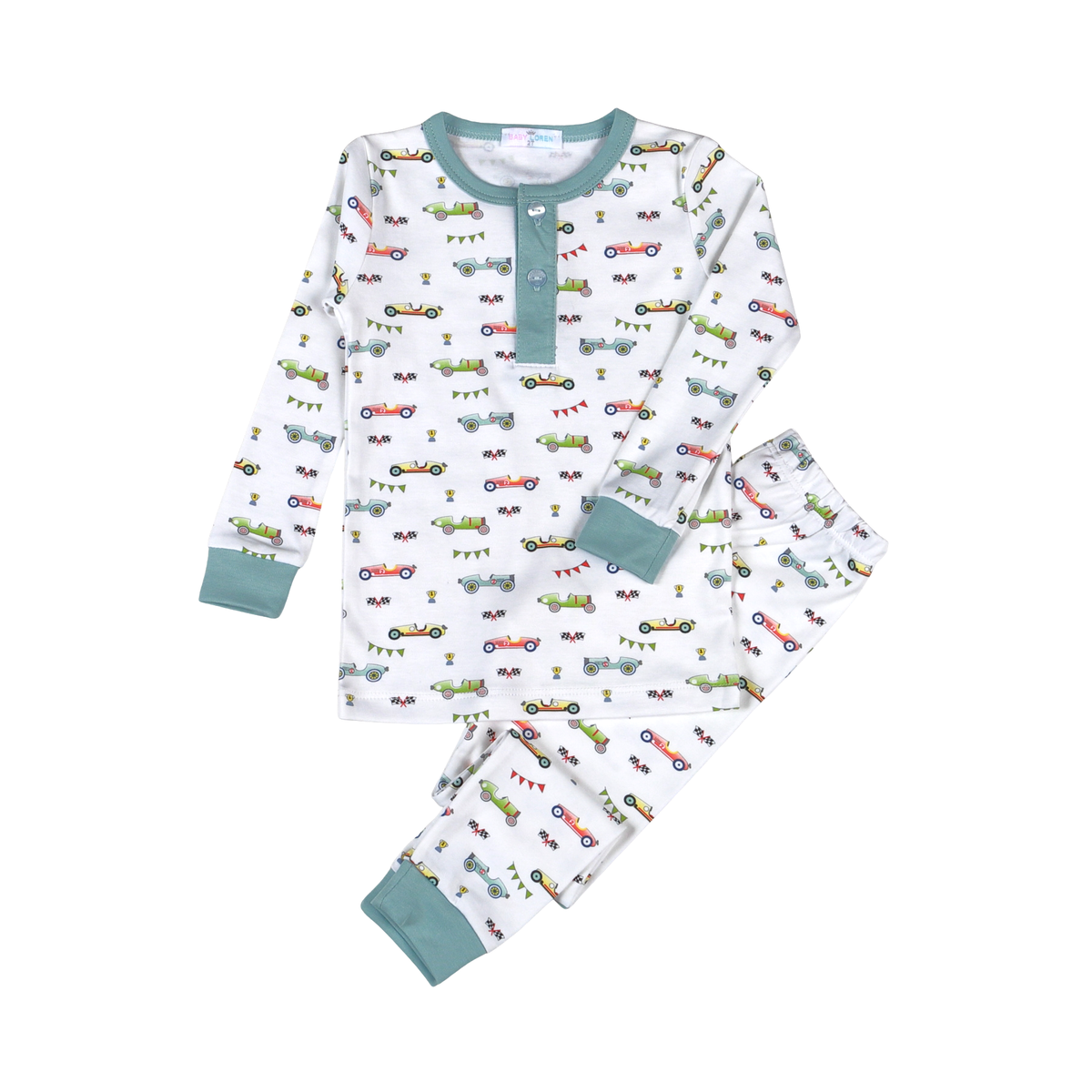 RCA-099 Racing Cars Pima Two Pcs Loungewear