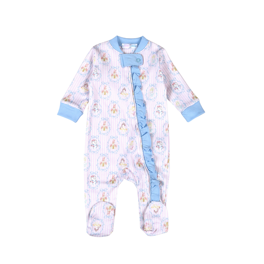 RCH-214 Royal and Charm  Pima Zipper Footie