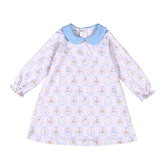 RCH-240 Royal and Charm  Pima scalop collar Dress