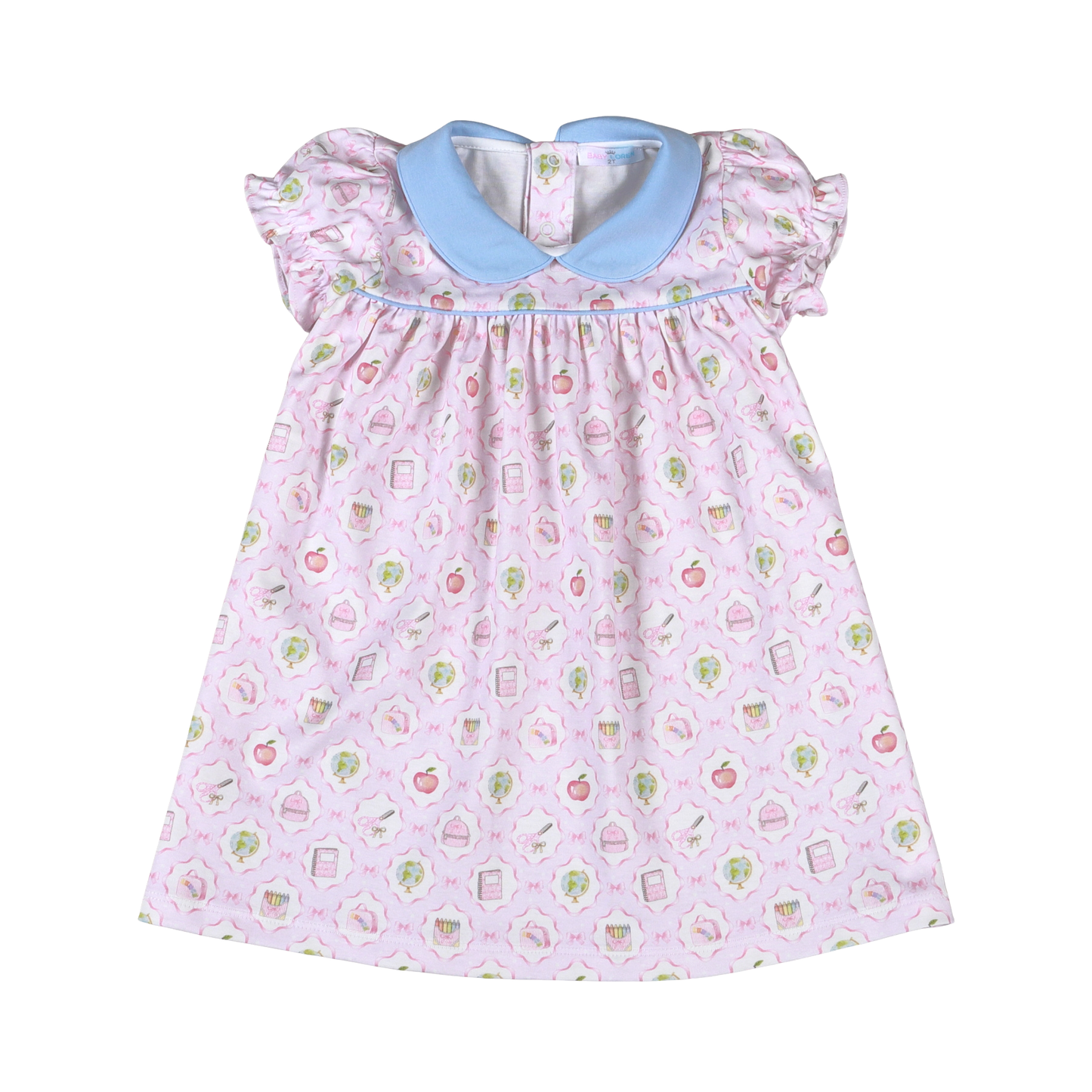 STM-240 School Time  Pima scalop collar Dress