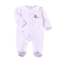 BBR-714 Pink Balloon Bear Pima Footie
