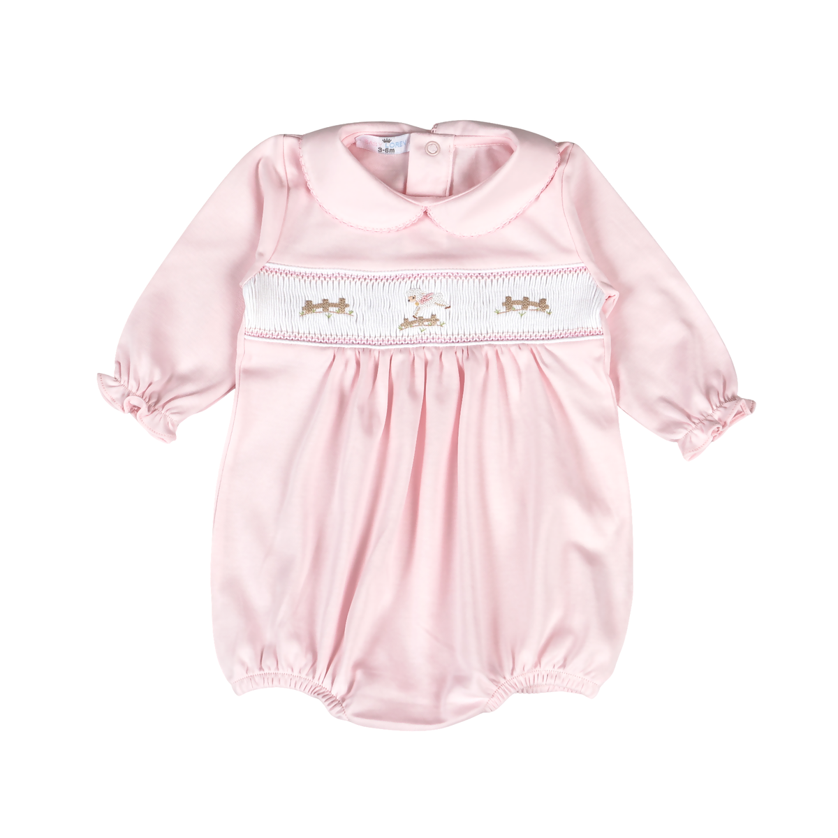 BLB-930 Pink Baby Lamb Hand Smk Pima Bubble