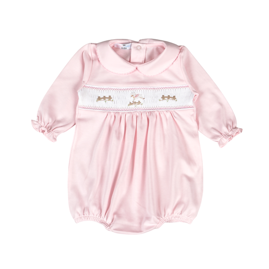 BLB-930 Pink Baby Lamb Hand Smk Pima Bubble