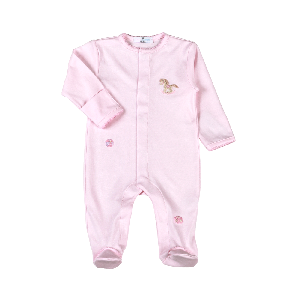 RHO-714 Pink Parade Pima Footie