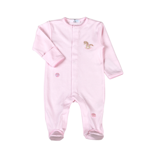 RHO-714 Pink Parade Pima Footie