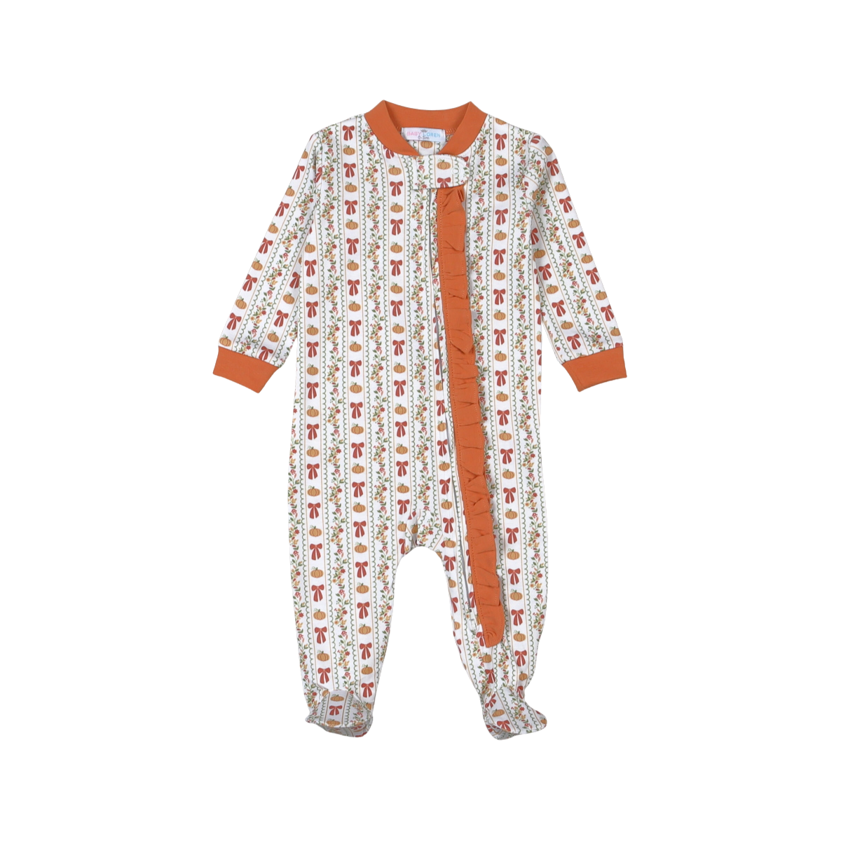 GRT-214 Greatfull Day Pima Zipper Footie