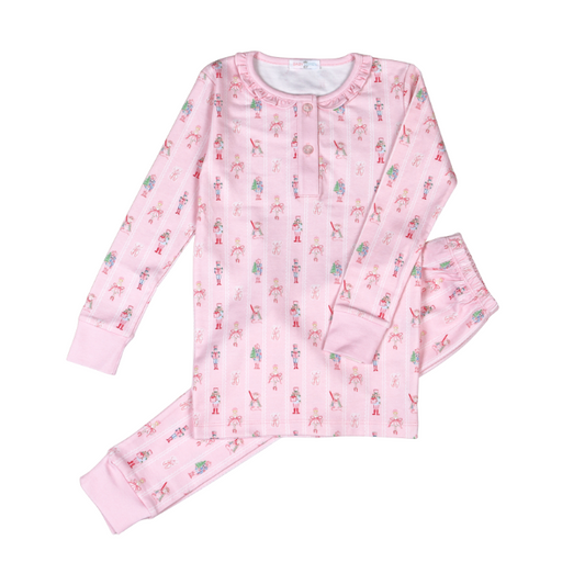 NTK-799 Pink Nutcracker Pima Two Pcs Loungewear
