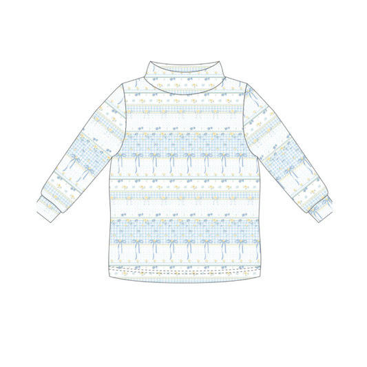 ALN-210 Alina Floral Pima turtleneck