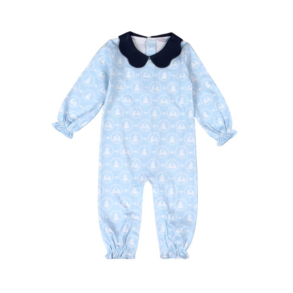 HON-234 Holy Night Pima scalop collar Romper