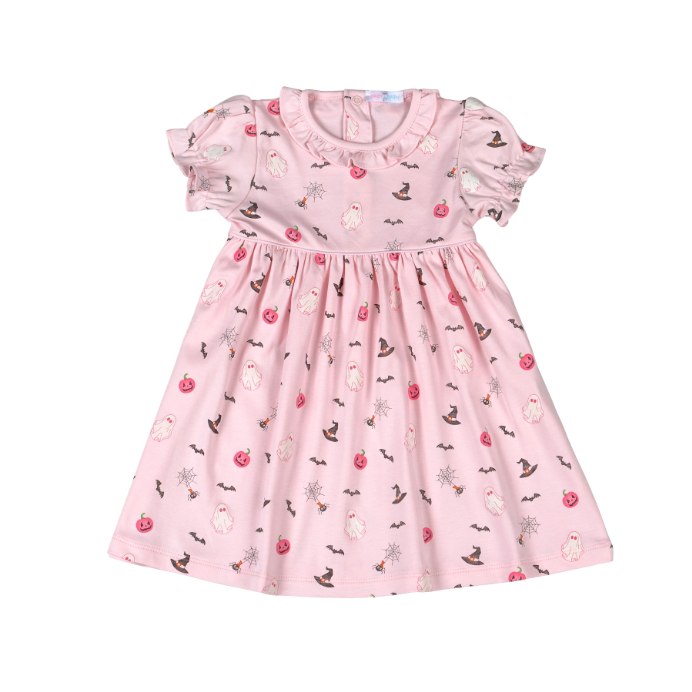 SPT-240 Spookie Time  Pima scalop collar Dress