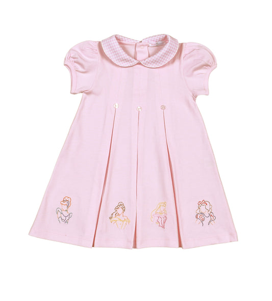 RCH-740 Pink Royal and Charm Pima scalop collar Dress