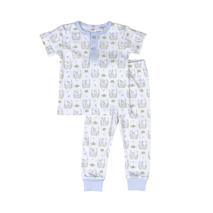 BLUE BUNNIES PIMA TWO PIECES LOUGEWEAR