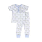 BLUE BUNNIES PIMA TWO PIECES LOUGEWEAR