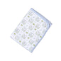 BLUE BUNNIES PIMA RECEIVING BLANKET