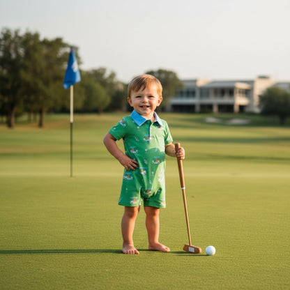 GLF-033 Golf Buddies Blue Romper