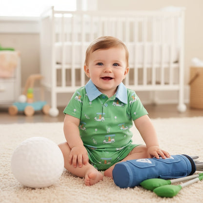 GLF-033 Golf Buddies Blue Romper