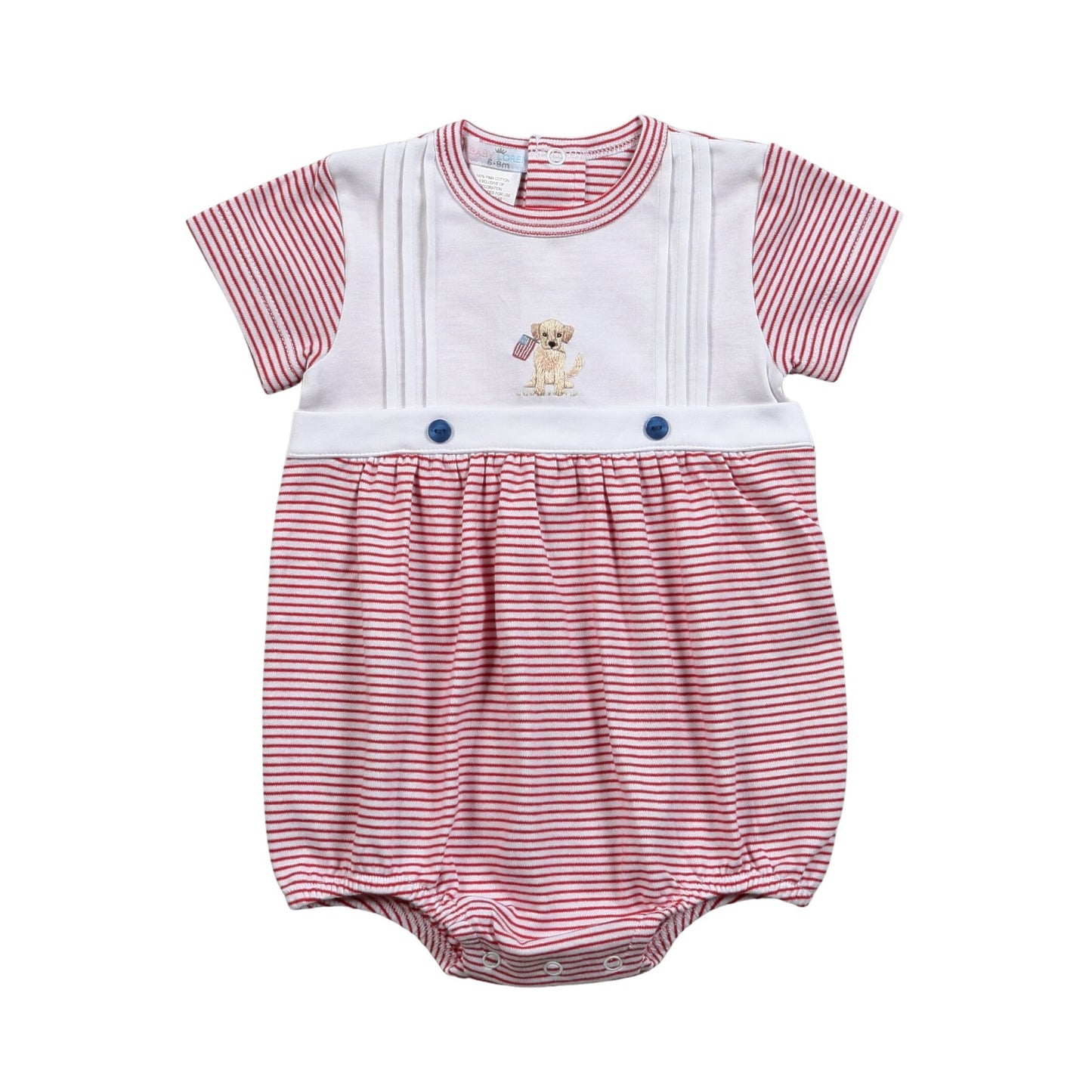 USA-330 AMERICAN FLAG HAND EMBROIDERED BUBBLE