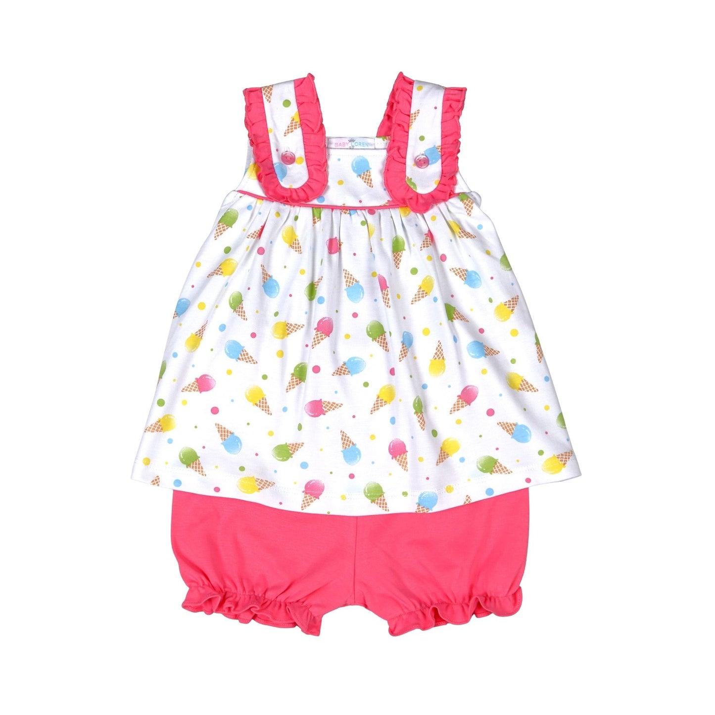 ICE CREAM PIMA SHORT SET