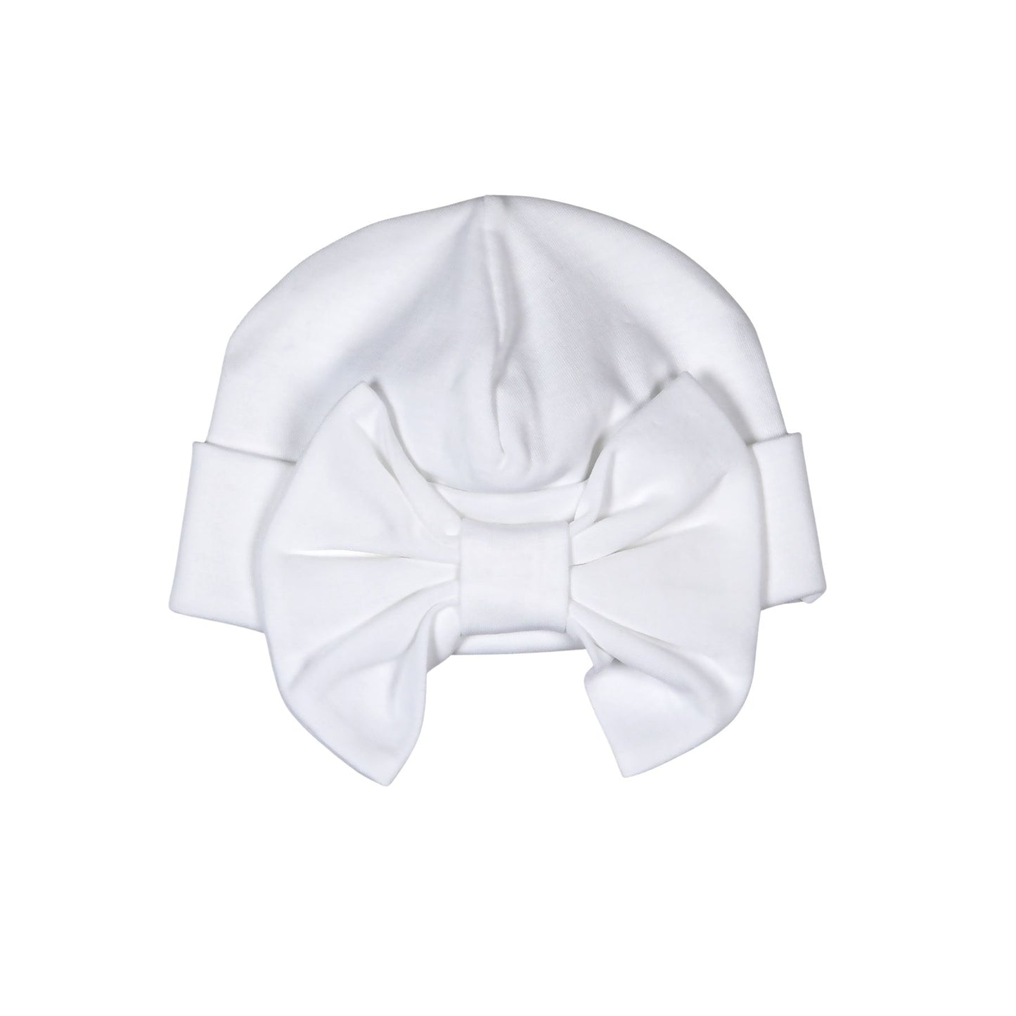 WBW-015 WHITE BOW WHITE PIMA BEANIE