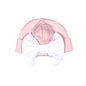 WBP-115 WHITE BOW PINK PIMA BEANIE
