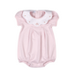 PDS-931 Sally Pink Dots Hand Smk Pima Bishop Long Sleeves Bubble