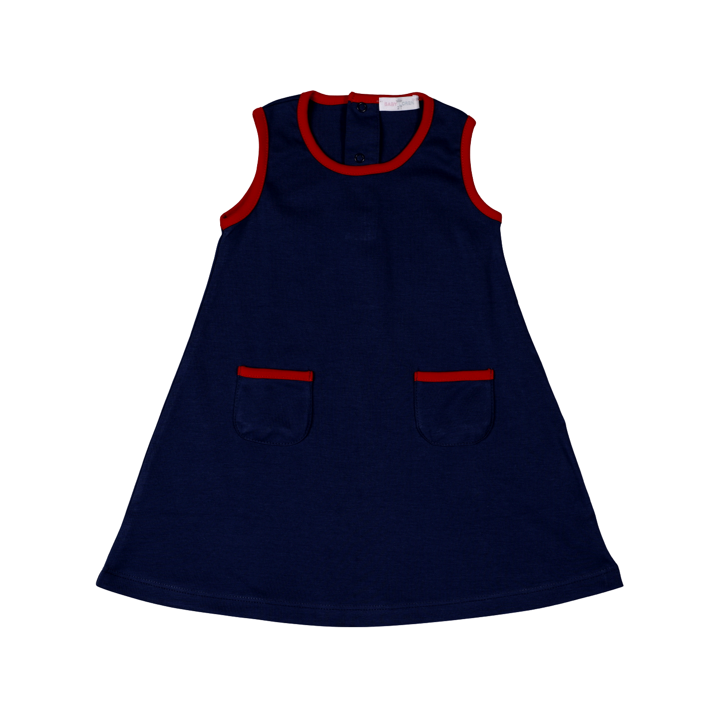 REB-540 Red and Blue Pima Dress