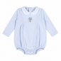 HGE-630L Blue Giraffe in the sky  Hand Hand Embroidery Bubble