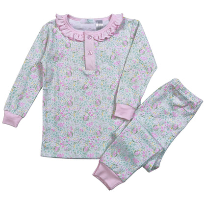 CAF-099 Casey Floral Pima Two Pcs Loungewear
