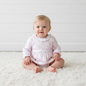 BSF-130 Pink Baby Safari Pima Ruffled Bubble