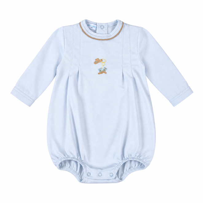CWB-630L Blue Cowbaby long sleeves Pima Bubble